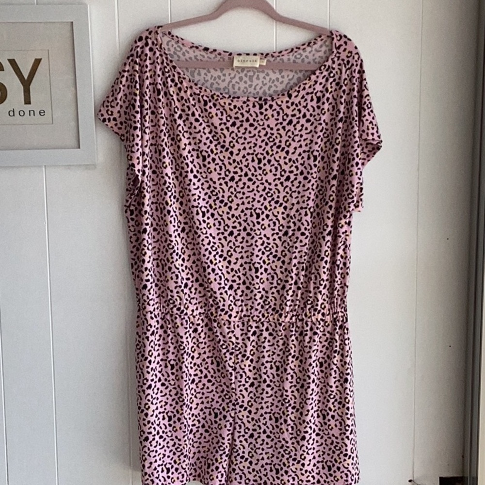 Pink Leopard Print romper